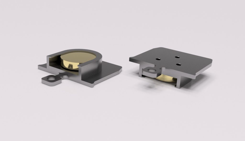 Sample plate for NanoESCA and PEEM for 2mm thick gold single crystal